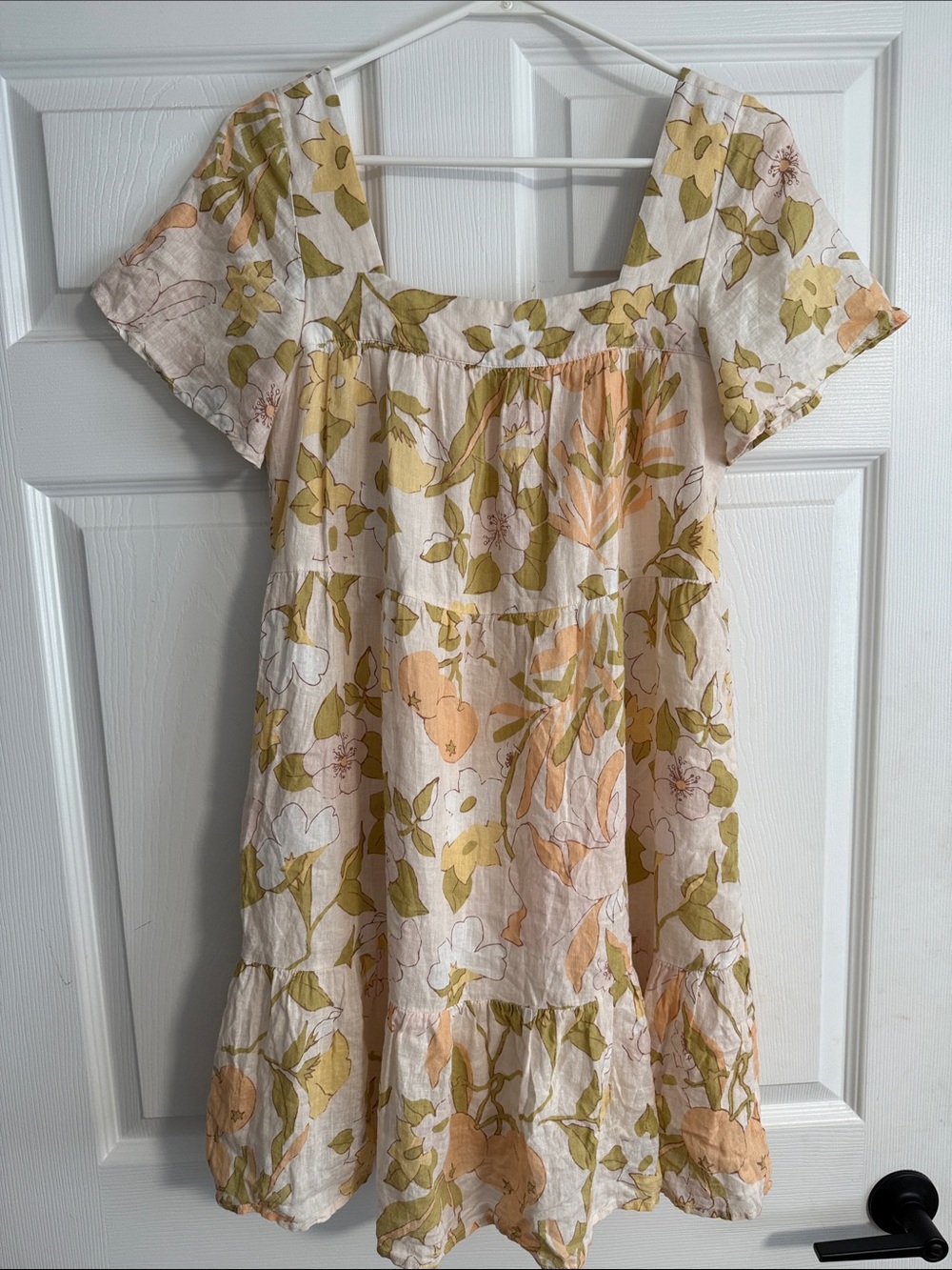 Women’s Small Rails The Valentina Linen Dress Citrus Floral